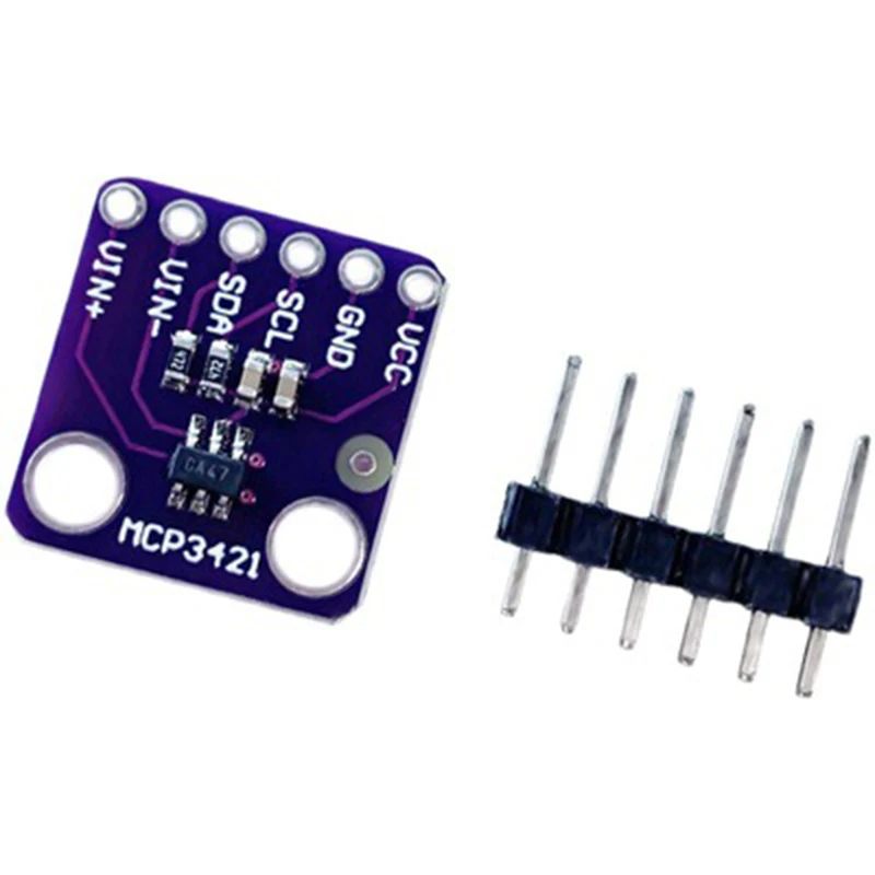 

MCP3421 I2C SOT23-6 delta-sigma ADC Evaluation Module Board For PICkit Serial Analyzer Module GY-MCP3421