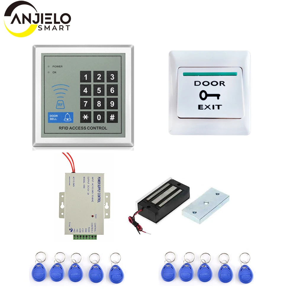 Система контроля доступа к RFID-карте Anjielosmart цифровой пароль блок питания для