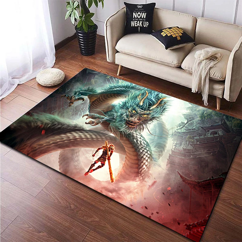 

The Monkey King custom carpet non slip mat Picnic motorcycle mat area rug camping mat Chinese mat Pet pad yoga play mat