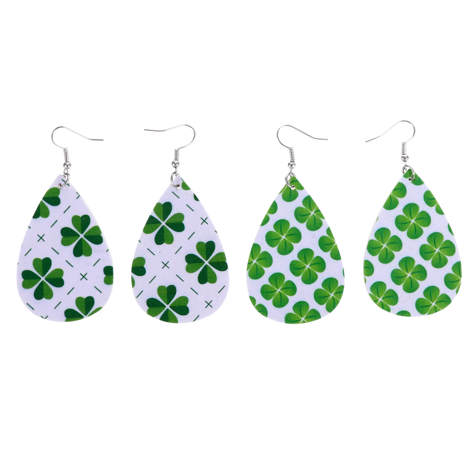 

2 pairs Funny Earring Patrick's Day Decoration Earring Decor