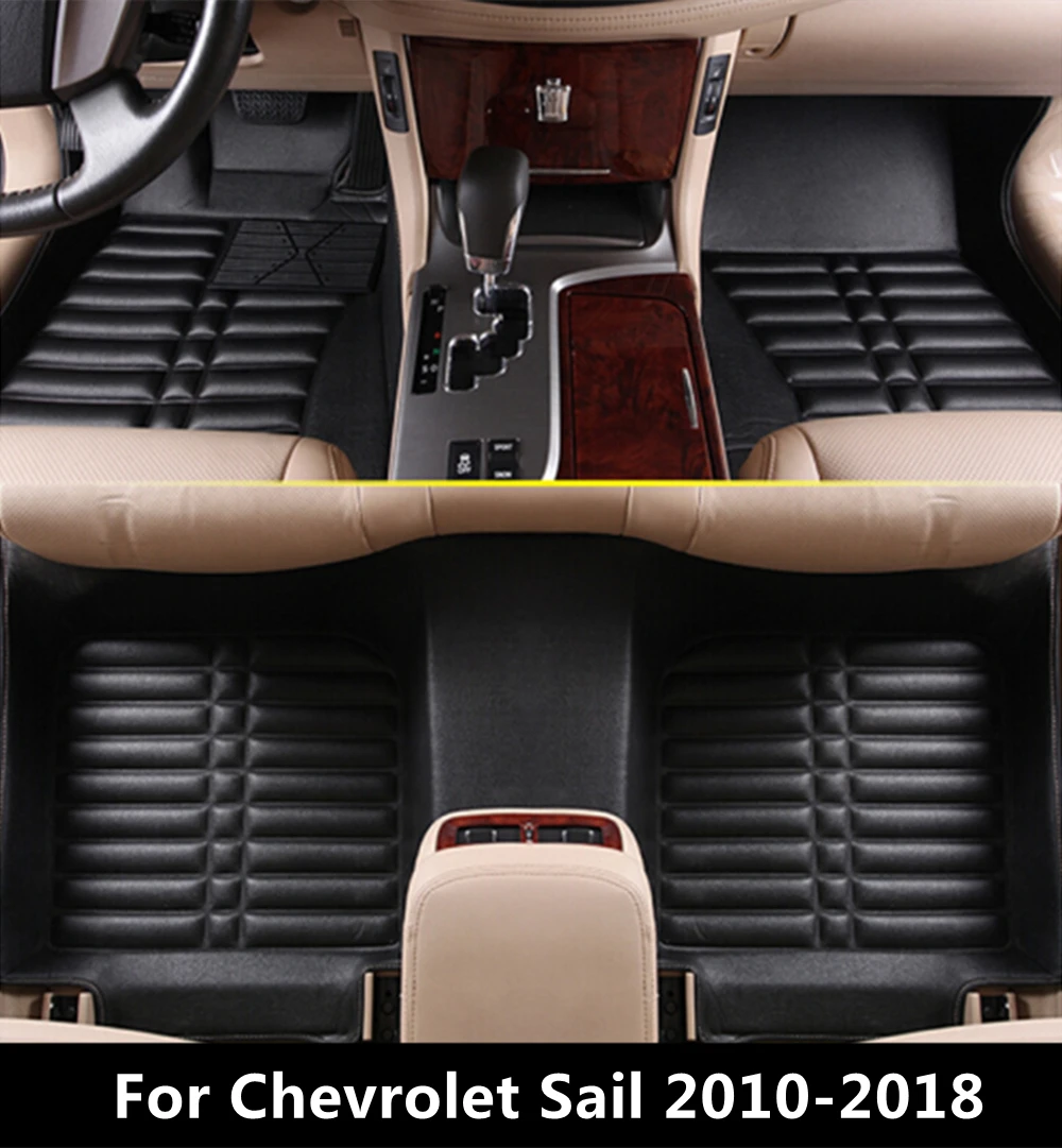 

SJ 3D Waterproof Custom Car Floor Mats Front & Rear FloorLiner Styling Auto Carpet Mat FIT For Chevrolet SAIL 2010 2011 12-2018