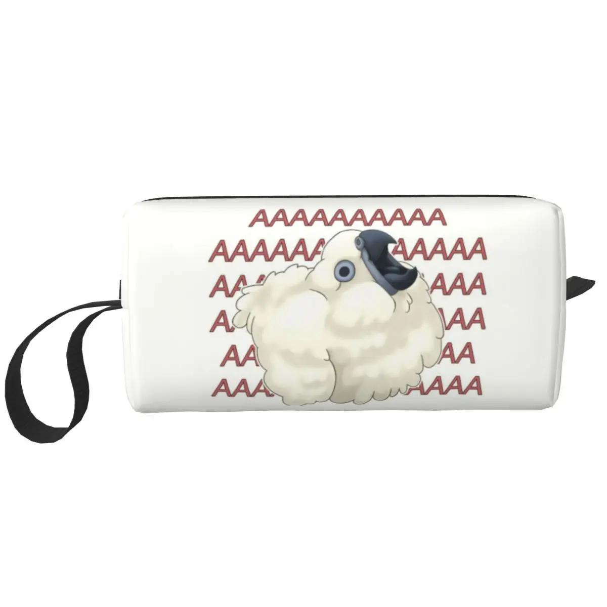 

Косметичка с забавным попугаем, криком птицы, Женская милая вместительная косметичка, искусственная косметичка