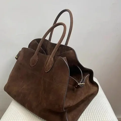 Винтажные Роскошные Дизайнерские Сумочки, бархатные вместительные коричневые дорожные сумки-тоуты, Высококачественная однотонная сумка на плечо для женщин
