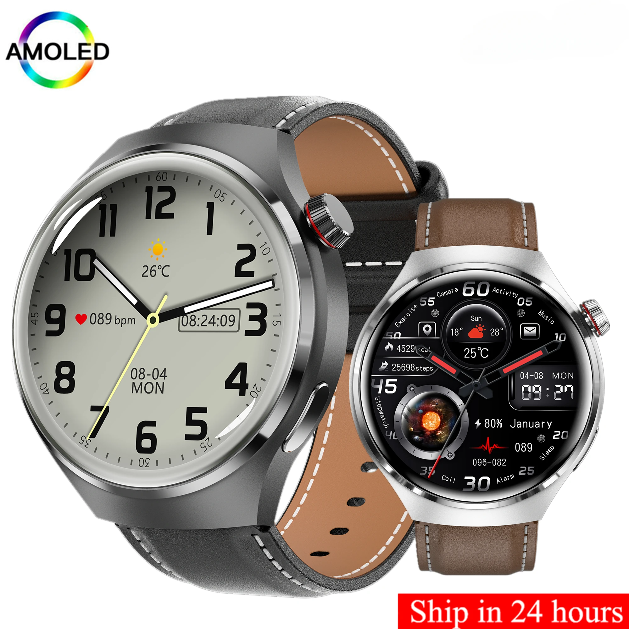

Hot GT4 Pro Smart Watch 1.6“ 360*360 Wireless Charging Bluetooth Call NFC Business Watch 380 Large Battery PK Huawei GT3 Compass