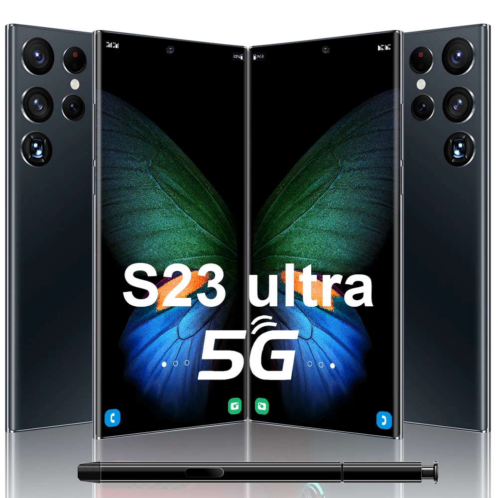 

Смартфон Global S23 Ultra, 7,3 дюйма, 48 + Мп, Android, 16 + 1 ТБ, 4G/телефон с двумя Sim-картами