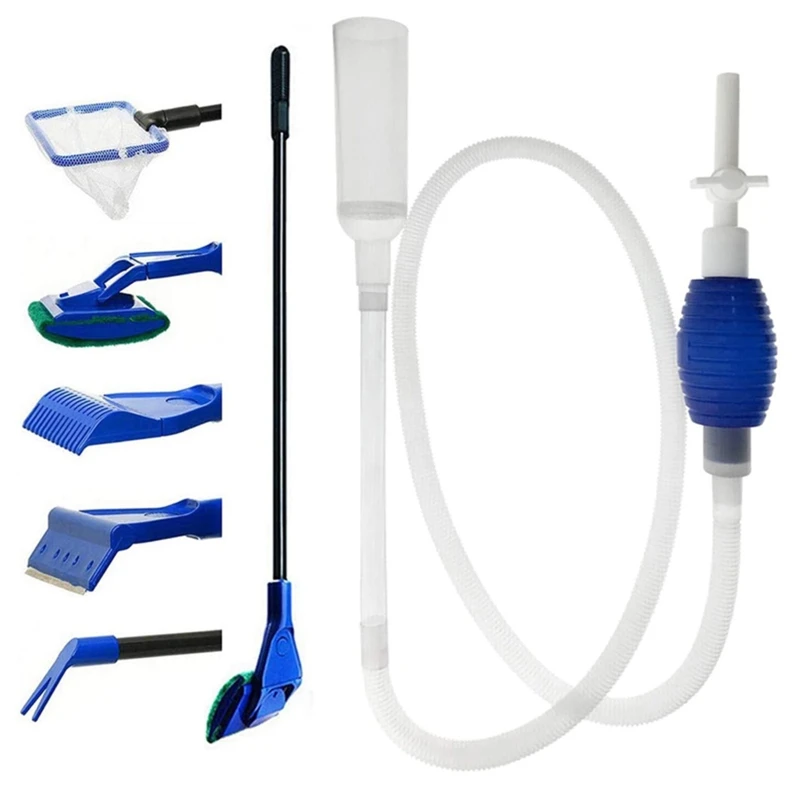 

6-Pack Aquarium Siphon Water Changer Kit for Fish Tank Cleaning Betta Tanks