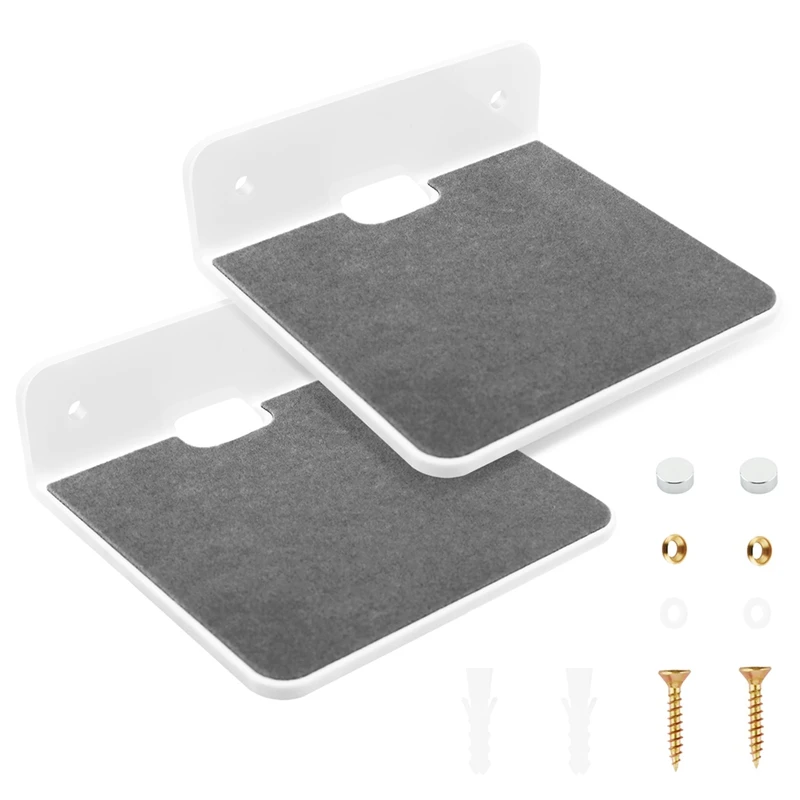 

2Pack Wall Shelf Speaker Stand, Acrylic Wall Mount Display Shelf For Bluetooth Speaker, Webcam, Cell Phones,Toy