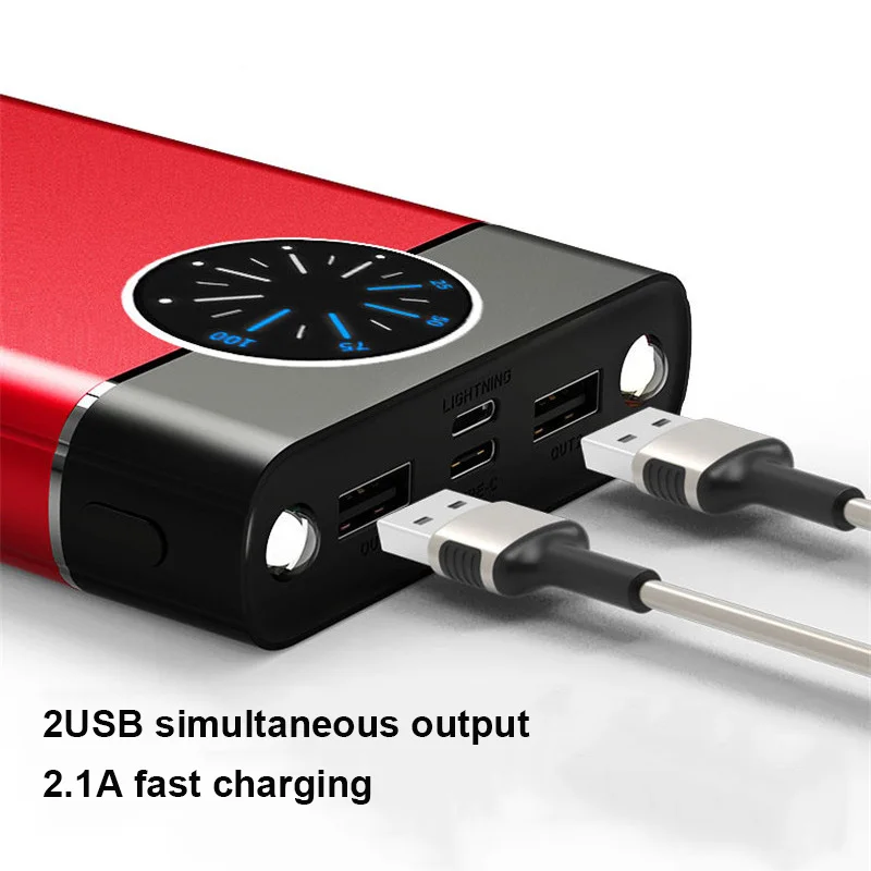 Fast Charging Power Bank 80000mAh High Capacity Portable Charger Digital Display External Battery Flashlikght for iPhone xiaomi