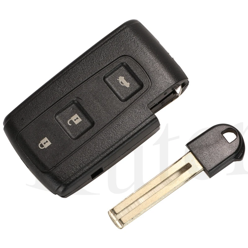 

Jingyuqin 2/3 кнопки умный дистанционный автомобильный ключ чехол-брелок для TOYOTA AVENIS CROWN PRIUS VERSO RAV4 с необрезанным ключом