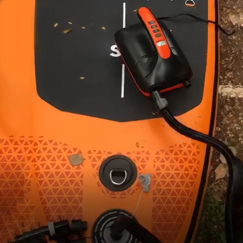 Насос для SUP Board 20PSI с автоматическим отключением, электрический воздушный насос, ЖК-дисплей, портативный воздушный компрессор для надувных лодок, каяков, лодок
