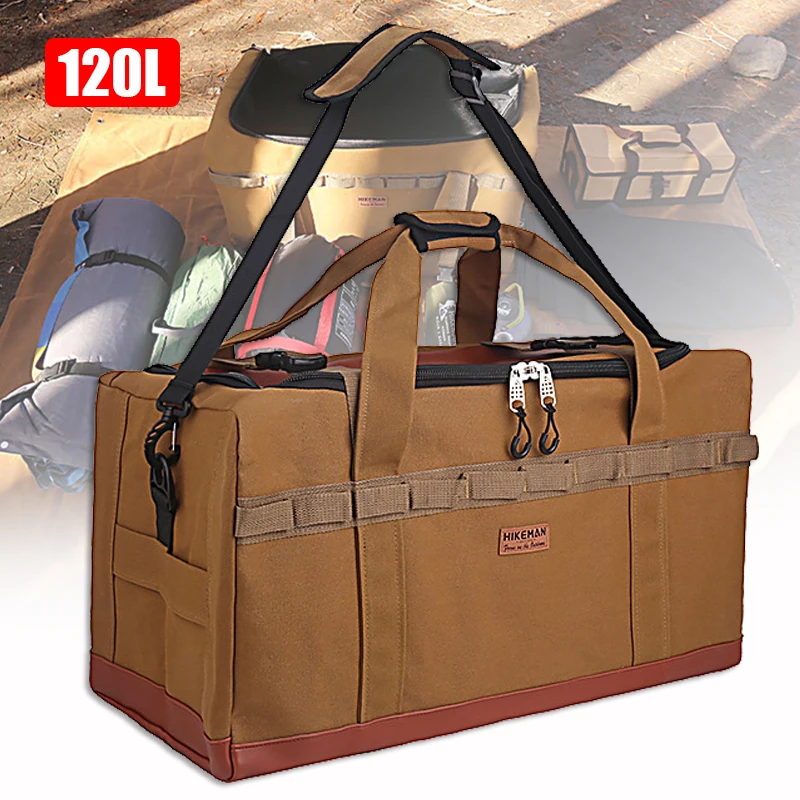 

Вместительная сумка для хранения на открытом воздухе, 120 л/53 л, для пикника, походов, посуды, сумка для еды, рюкзак, мебель для активного отдыха, кемпинга