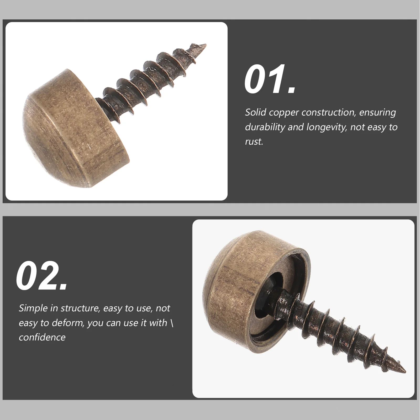 Самонарезающая винтовая крышка зеркальные декоративные винты монтажное