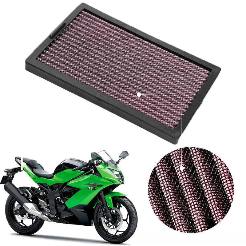 For KAWASAKI Ninja EX250R/300R Z250/300 Washable Air Filter 