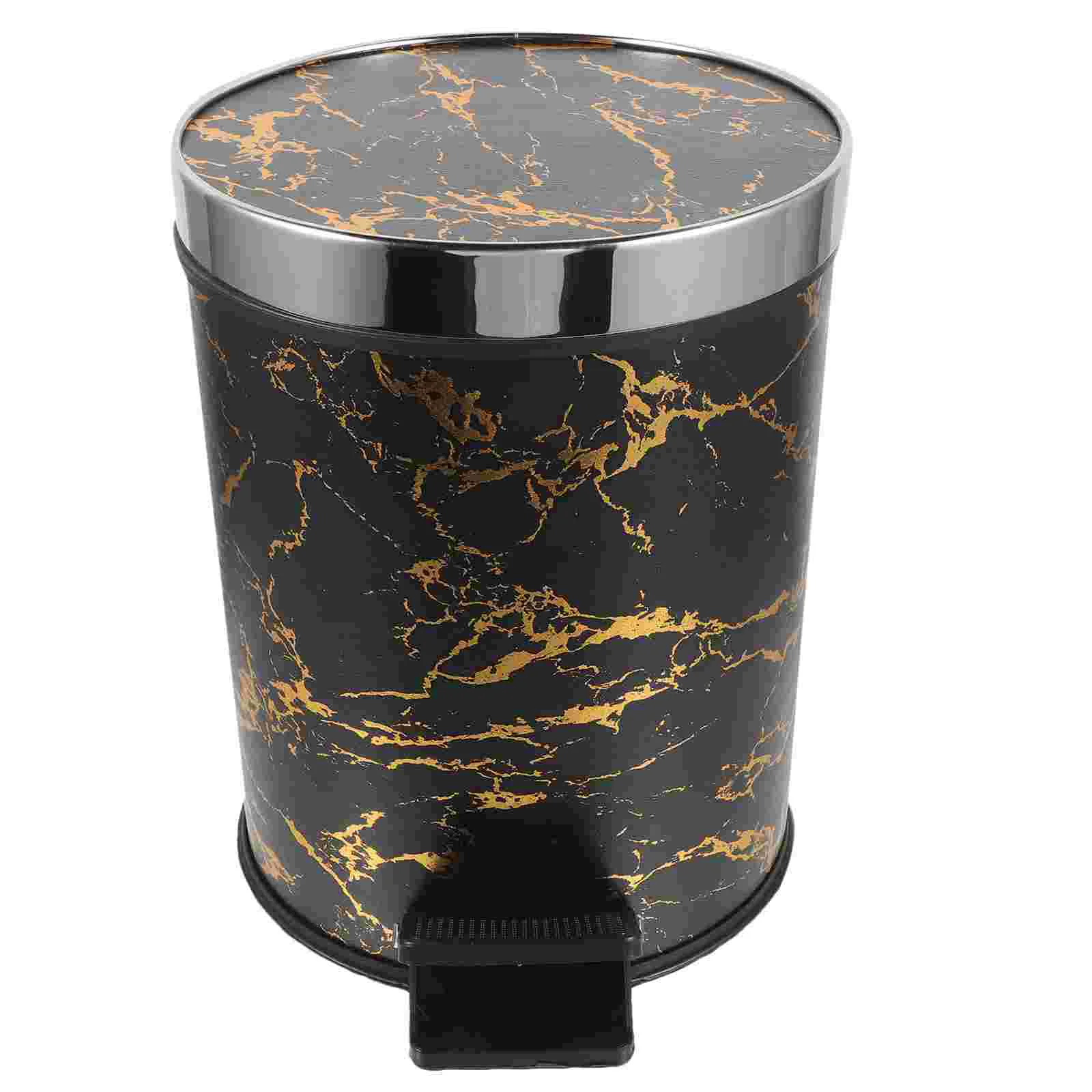 

Trash Can Rubbish Storage Pedal Kitchen Waste Container Plastic Household Garbage Office Step Home Bucket