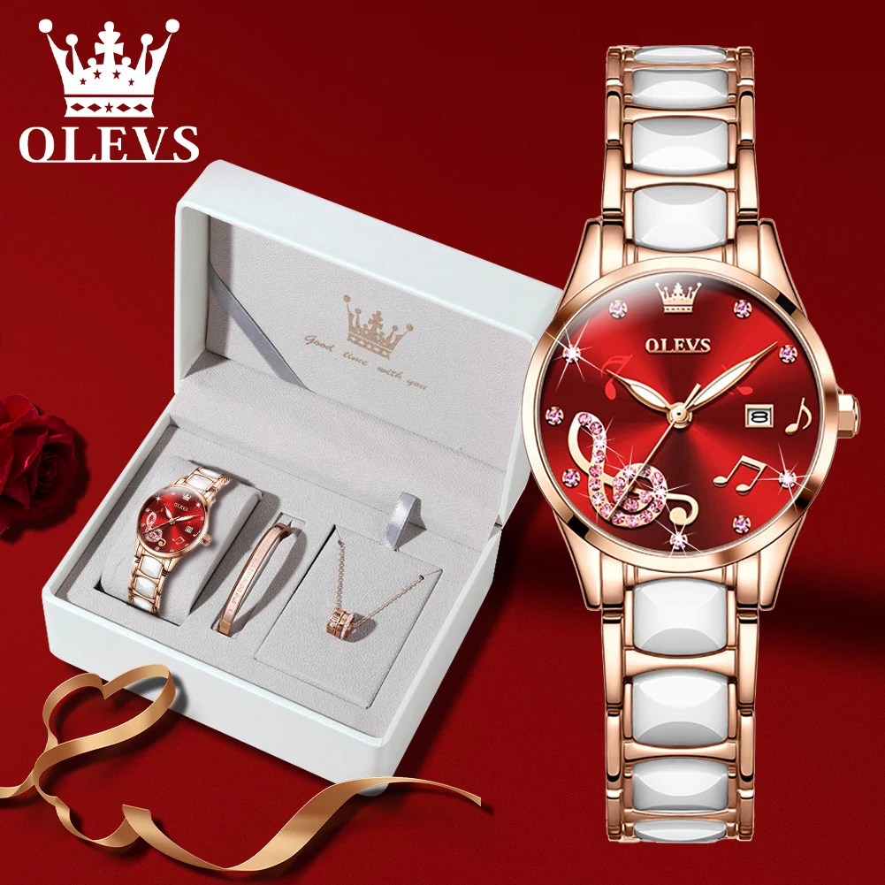 

Женские Кварцевые водонепроницаемые часы с керамическим ремешком, цвета розового золота