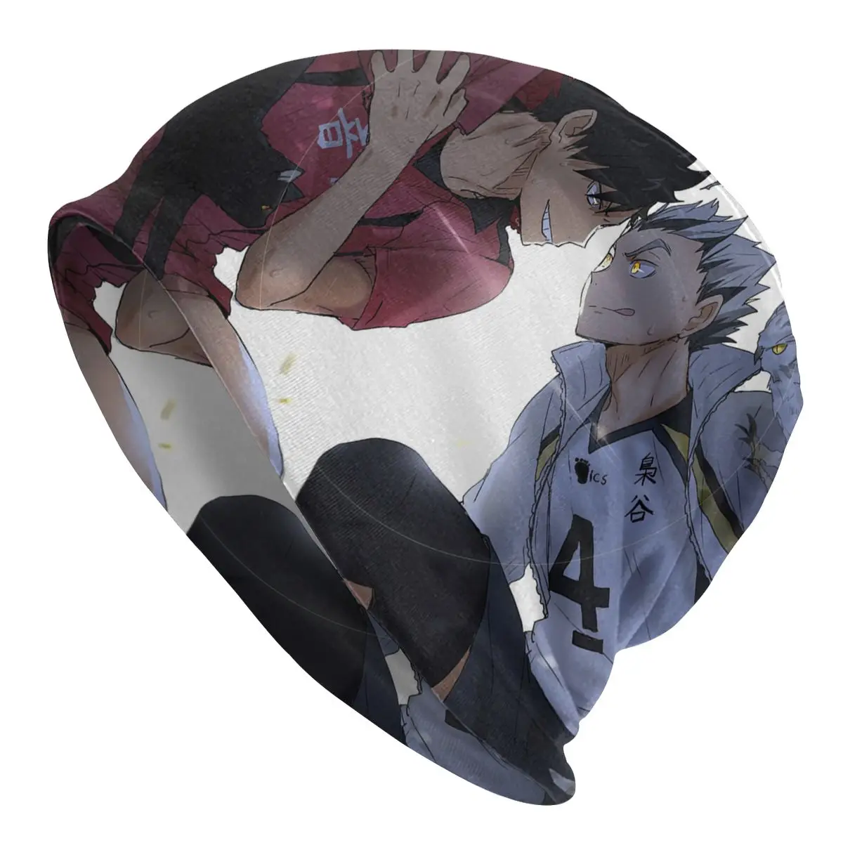 

Haikyuu Shoyo Hinata Sports Comics Opponent Men Women Beanies Outdoor Ski Cap Double Layer Fabric Bonnet Hat