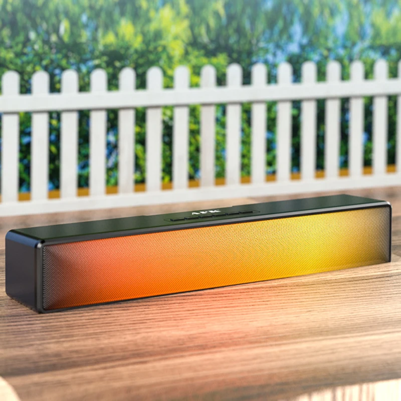 Компьютерная колонка Bluetooth стерео объемный звук динамик RGB работает от