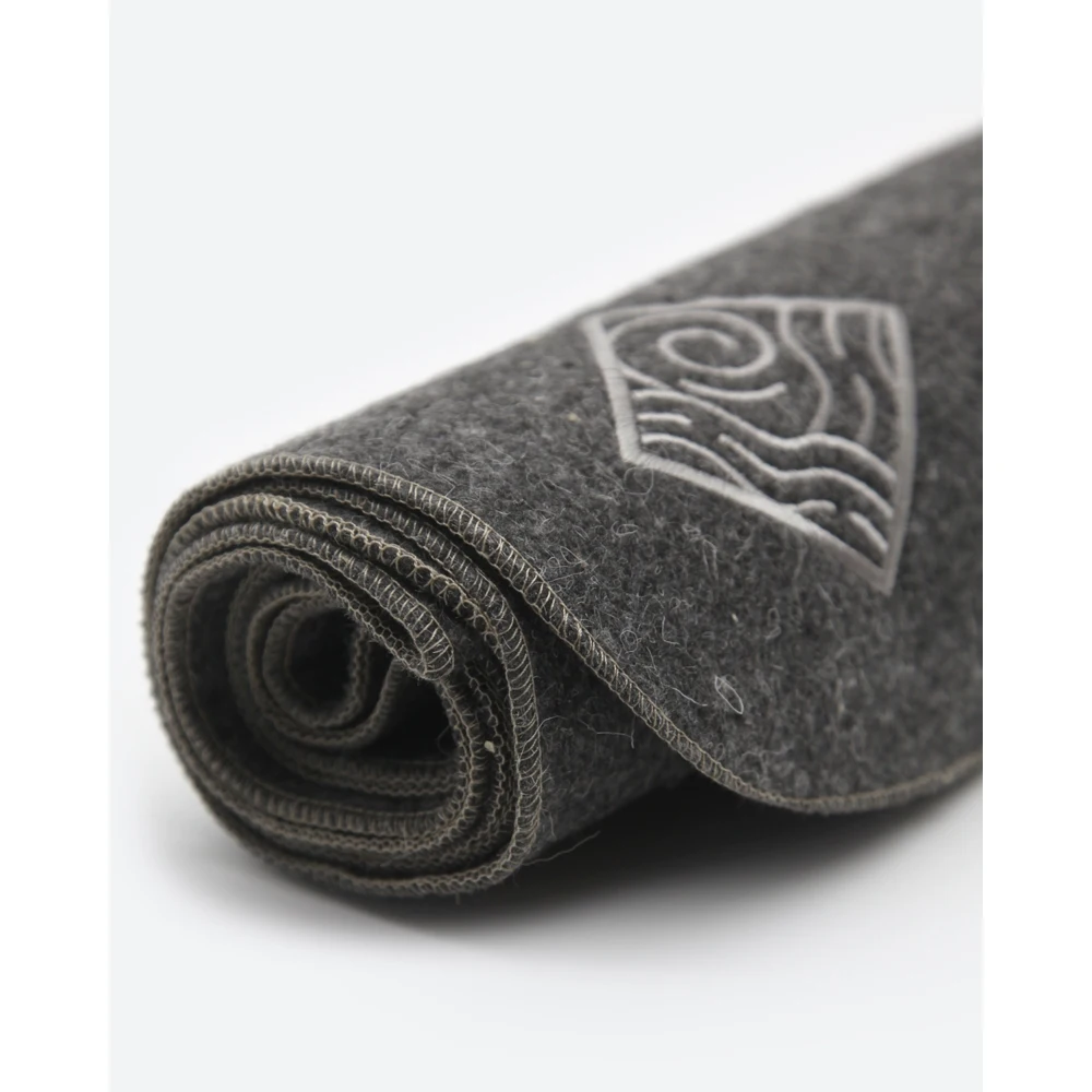 Ковер большой/Скрутка/лежак для бани/ коврик с вышивкой VALENOK BIG GREY 1800х600 мм