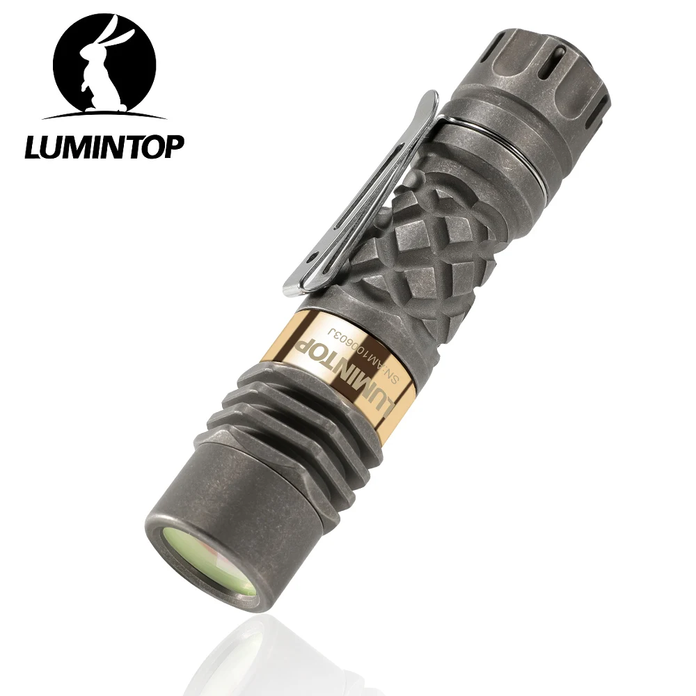 Titanium Outdoor Lighting Tail Switch 700M EDC Flashlight 300 Lumens High Powerful LED Torch Flash Light 14500 Battery Ant Man