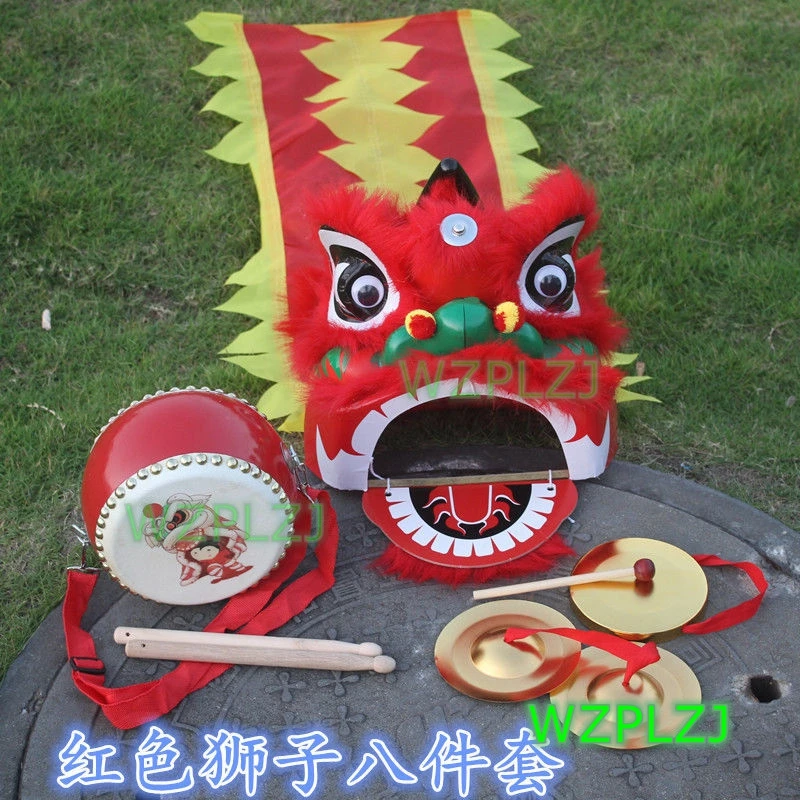 Танцевальный Костюм Льва мультяшный барабан-гонг для мальчиков и девочек