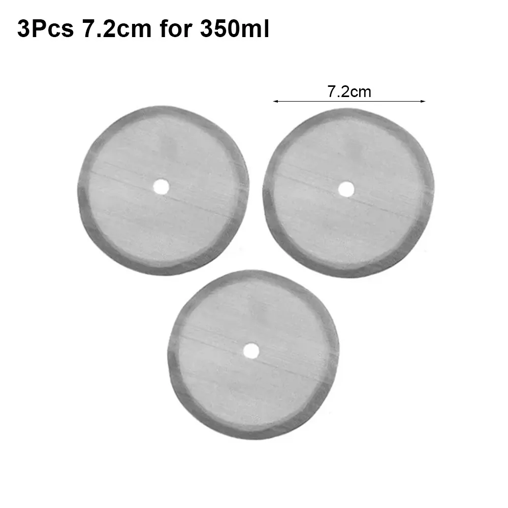 3 шт. многоразовые фильтры для кофейного пресса из нержавеющей стали