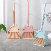 baby dust pan and broom portable mini pet hair kids broom and dustpan 2in1 for children recogedor metalico household items