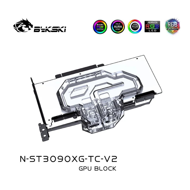 Блок графического процессора Bykski для Zotac RTX3090/3080/3080Ti Trinity/Gaming OC/AMP голографическая