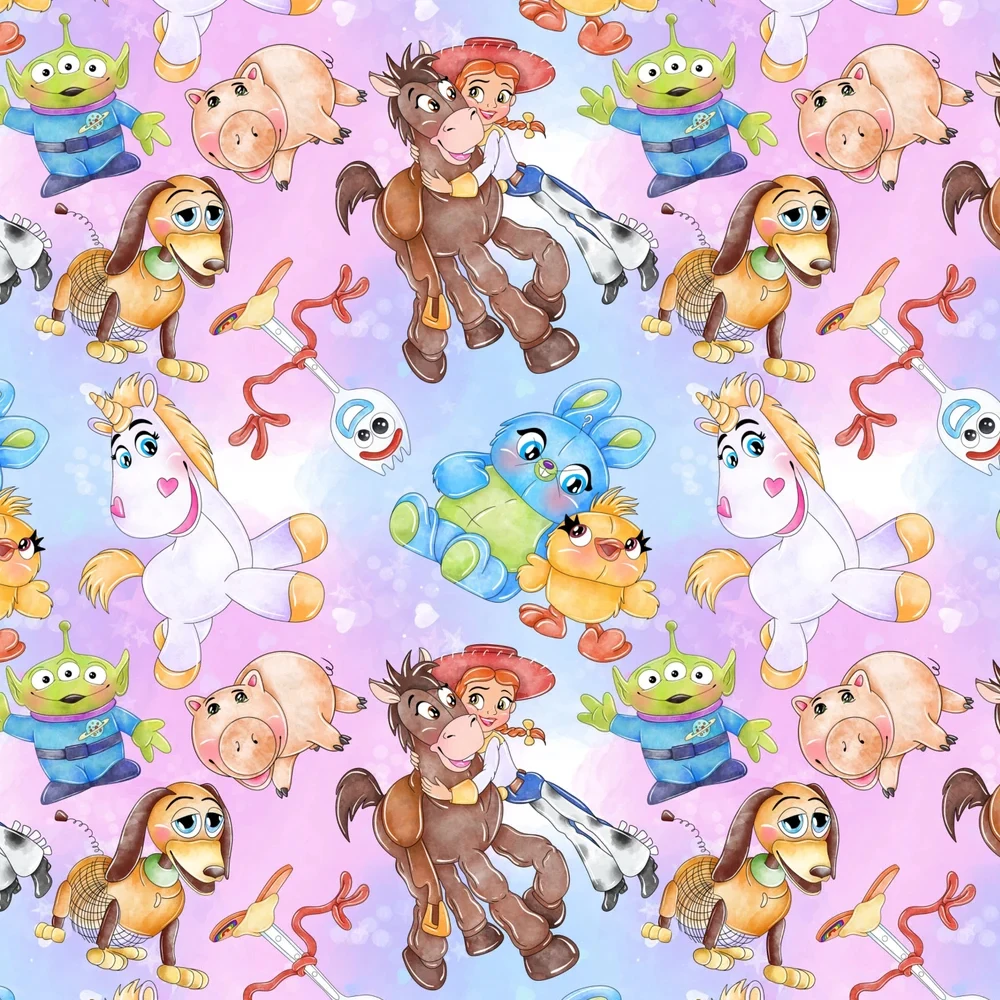 Disney Toy Story Buzz  50*145cm Polyester 100% Cotton Fabric Sewing Quilting Fabric Needlework Material DIY Handmade Patchework images - 6