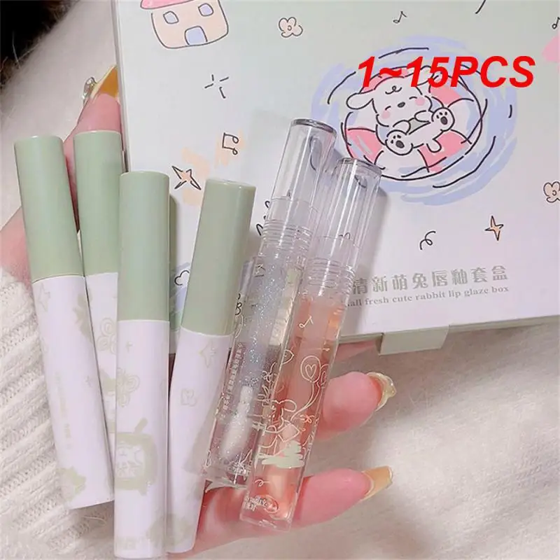 

1~15PCS Water Gloss Lip Glaze Lovely Waterproof And Sweatproof Not Easy To Fade Care For Lips Watery Matte Texture Facial Makeup