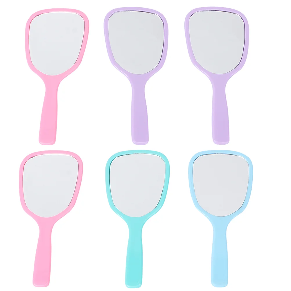 

Single Handle Mirror Cartoon Makeup Practical Handheld Tool Supplies Portable Accessories Mirrors