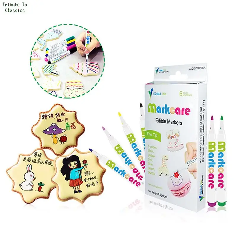 

1Pc Mini Edible Pen Markers For Cake Food Marker Pen Of Edible Food Coloring Marker Pen Chocolate Fondant Decorating Tool