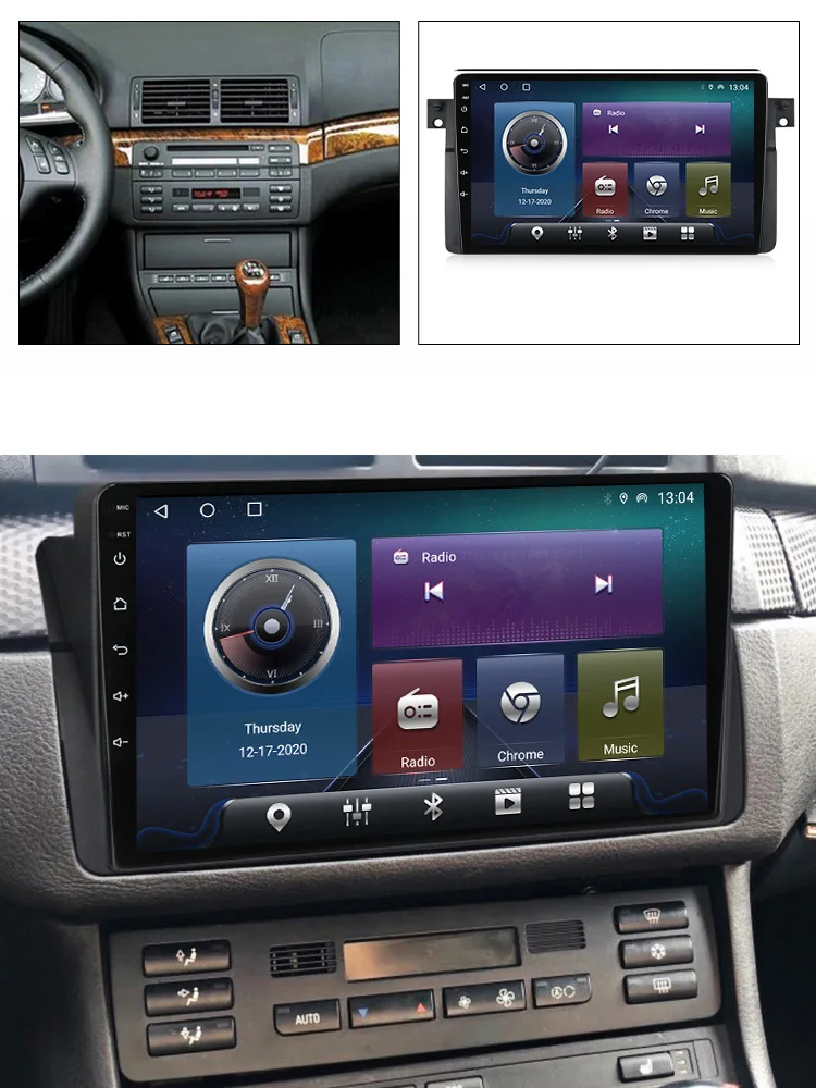 9-дюймовый Android 11 IPS автомобильный радиоприемник RDS DSP DVD-плеер для BMW E46 318 325 320