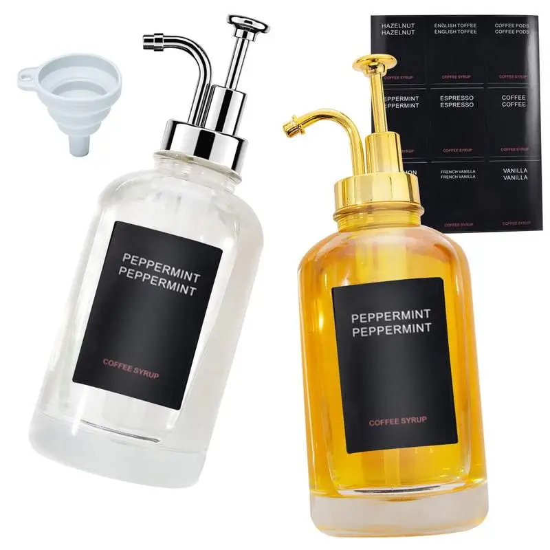 

Прозрачный дозатор сиропа, 500 мл, 2 шт.