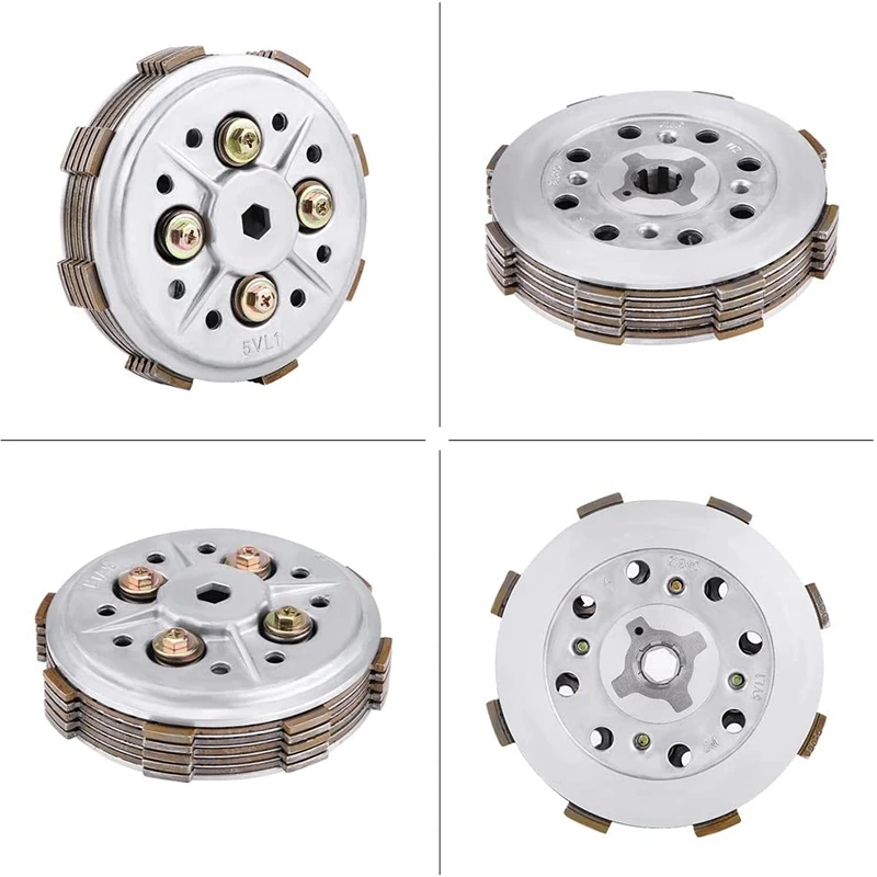 

Complete Clutch Setup Drum Assy Basket Friction Plates Kit Sit Clutch Plates for YAMAHA YBR125 YB 125 XTZ125 TTR-125