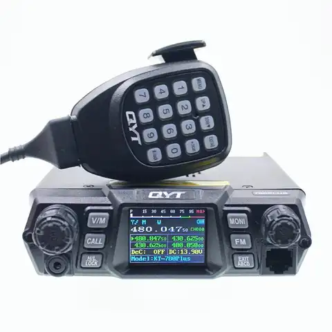 QYT KT-780 Plus мобильный радиоприемник однодиапазонный UHF 75 Вт VHF 100 Вт четырехъядерный дисплей Автомобильный трансивер станция Любительская рад...