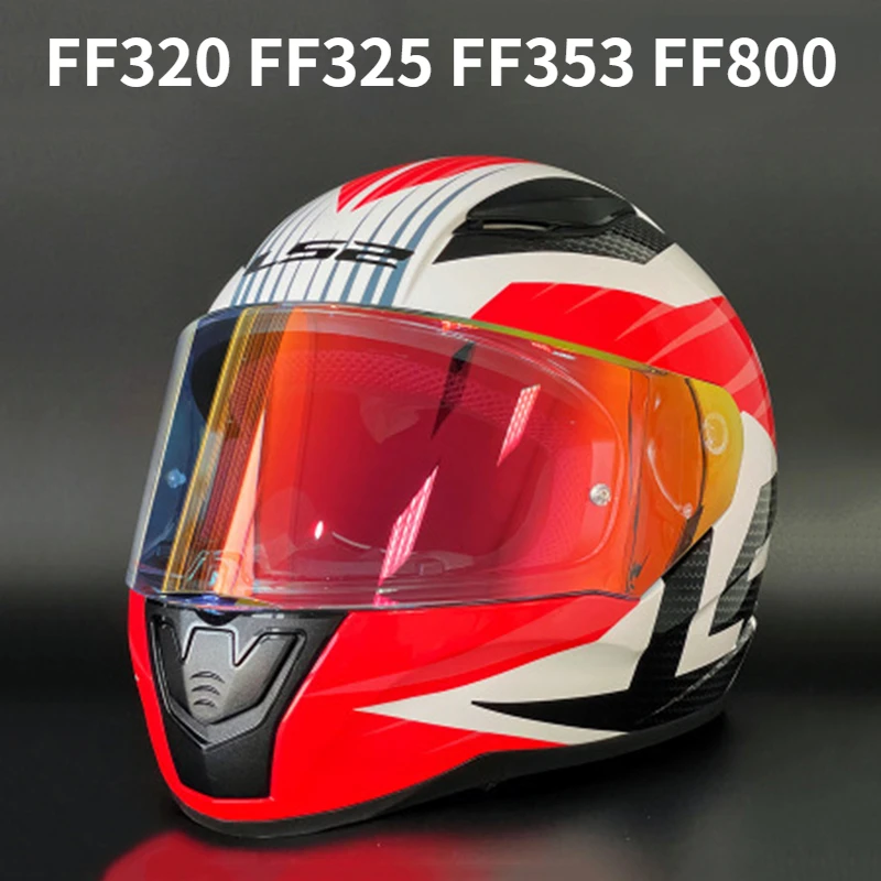 Enlarge Visors for LS2 FF320 Stream FF353 Rapid FF328 FF800 Motorcycle Helmet Replace Extra Lens Black Iridium Silver