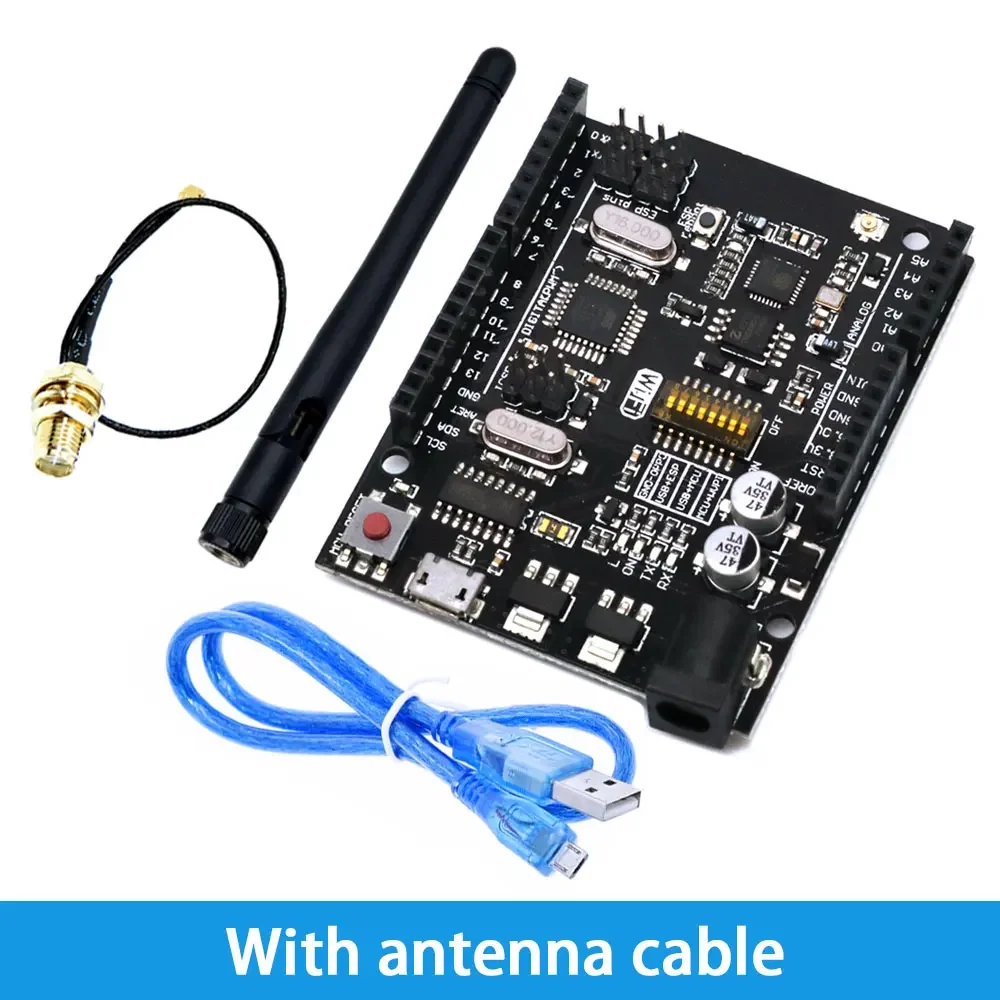 UNO + Wi-Fi R3 ATmega328P + ESP8266 CH340 (32 МБ памяти) 6 В-9 В USB-TTL CH340G для Arduino NodeMCU WeMos макетная плата (art.: 3920cd3a4b549) - 3920cd3a4b549
