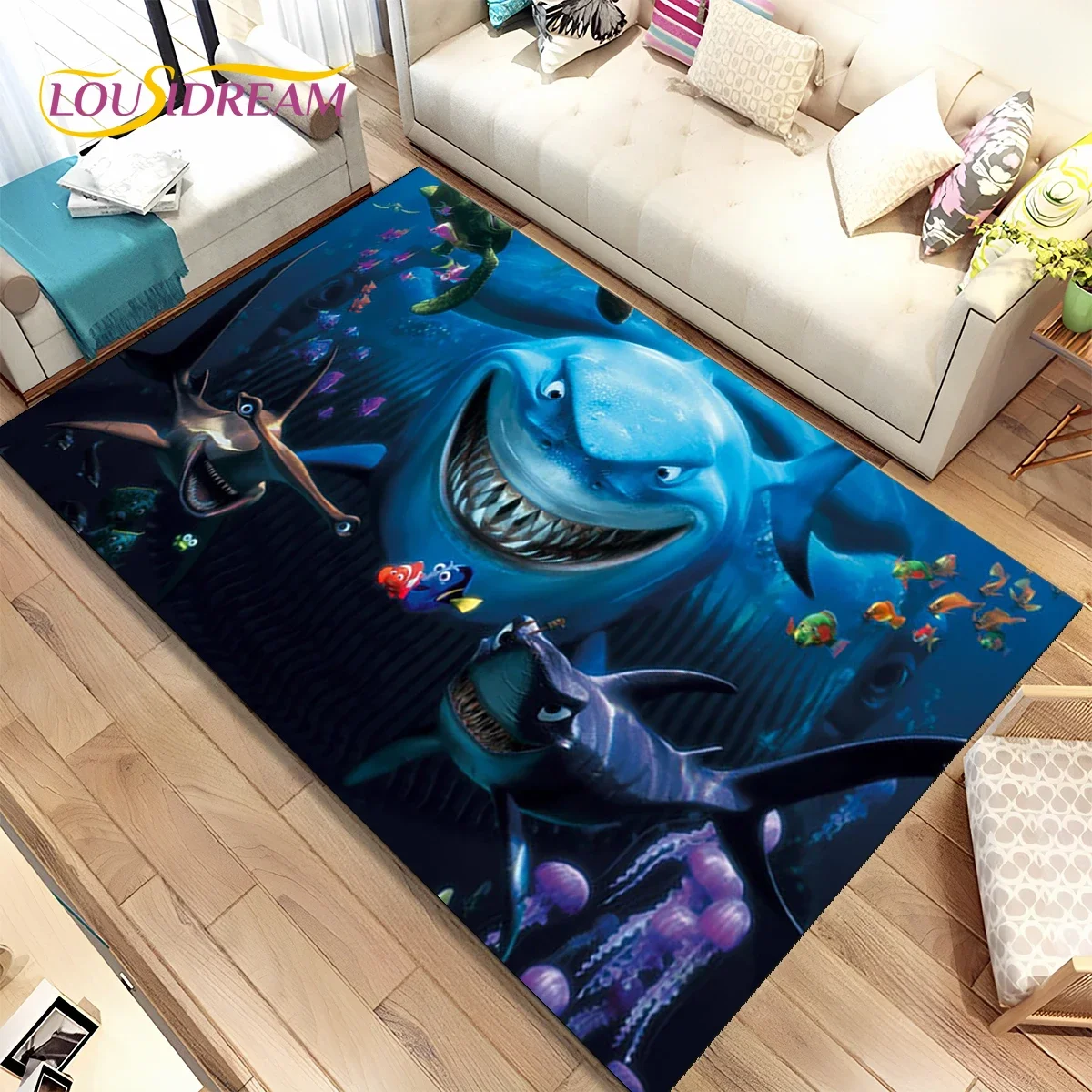 Коврик подводный с мультяшными 3D изображениями Немо ковер для гостиной спальни