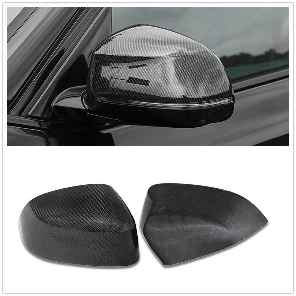 

Dry Carbon Fiber Mirror Cover Add On For BMW X3 F25 X4 F26 X5 F15 X6 F16 2014+ Car Exterior Rear View Cap Rearview Case Shell