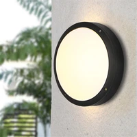 12w 18w round waterproof led wall light outdoor garden porch light wall lamp porch sconce villa hotel balcony led ceiling light