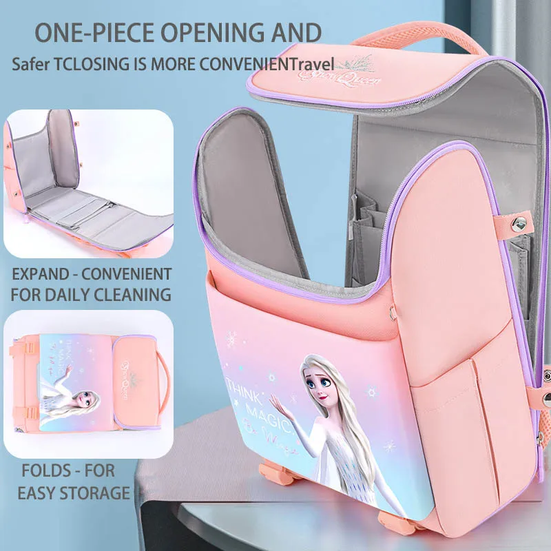 Backpack Primary School Students' Schoolbags Girls Light Weight Relief ridge Protection Aisha cute Cartoon Girls for Girl