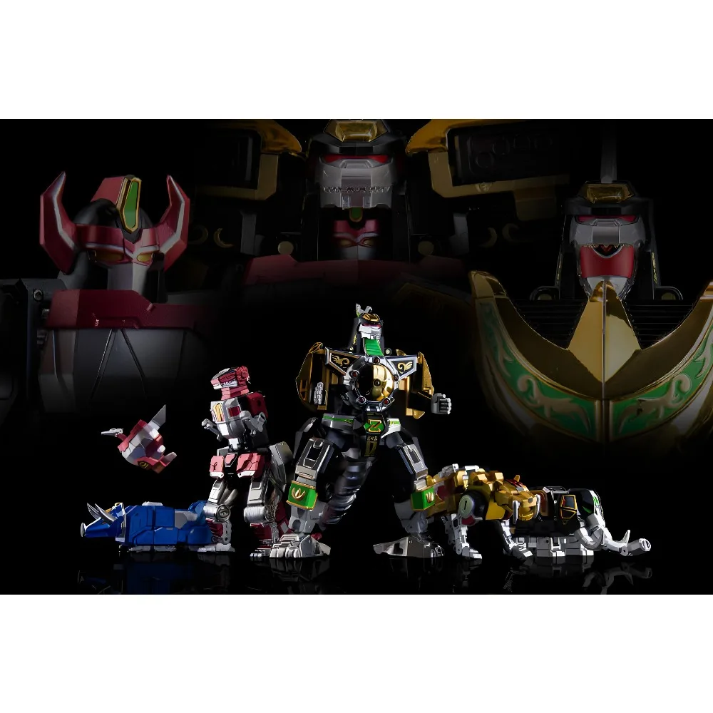 Фото В наличии: 18 см MC-03S Lucky Cat Dragon Beast King Dragon Caesar Megazord Juuzo, металлическая фигурка с лимитированной цветовой комбинацией №1