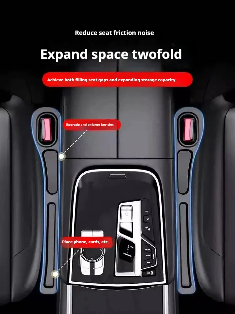 Фото Заполнитель зазора автомобильного сиденья для Honda CR-Z, уплотнитель бокового шва, герметичная заполнительная полоса, органайзер для хранения в зазоре автомобильного сиденья №3