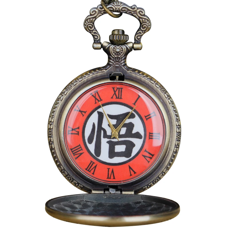 20pc Chinese Style Children's Animation Series Quartz Pocket Watches Necklace Personality Creative Pendant With Chain Clock