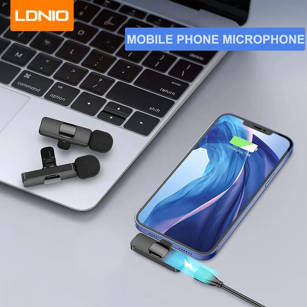 

LDNIO USB Microphone Wireless Mini Mic For Phone Live Stream Youtube Gaming Karaoke Singing Sound Recording Equipment
