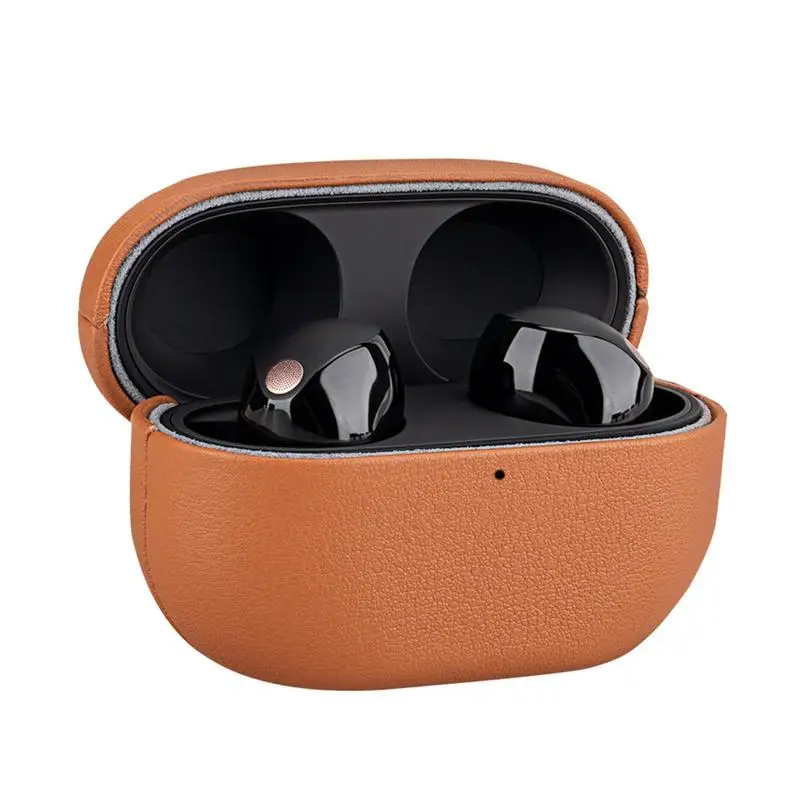 

Earphone Protective Cover Waterproof Sleeve Scratch-Proof Leather Skin For WF-1000XM5 Earphone Supplies For Travel Home Outgoing
