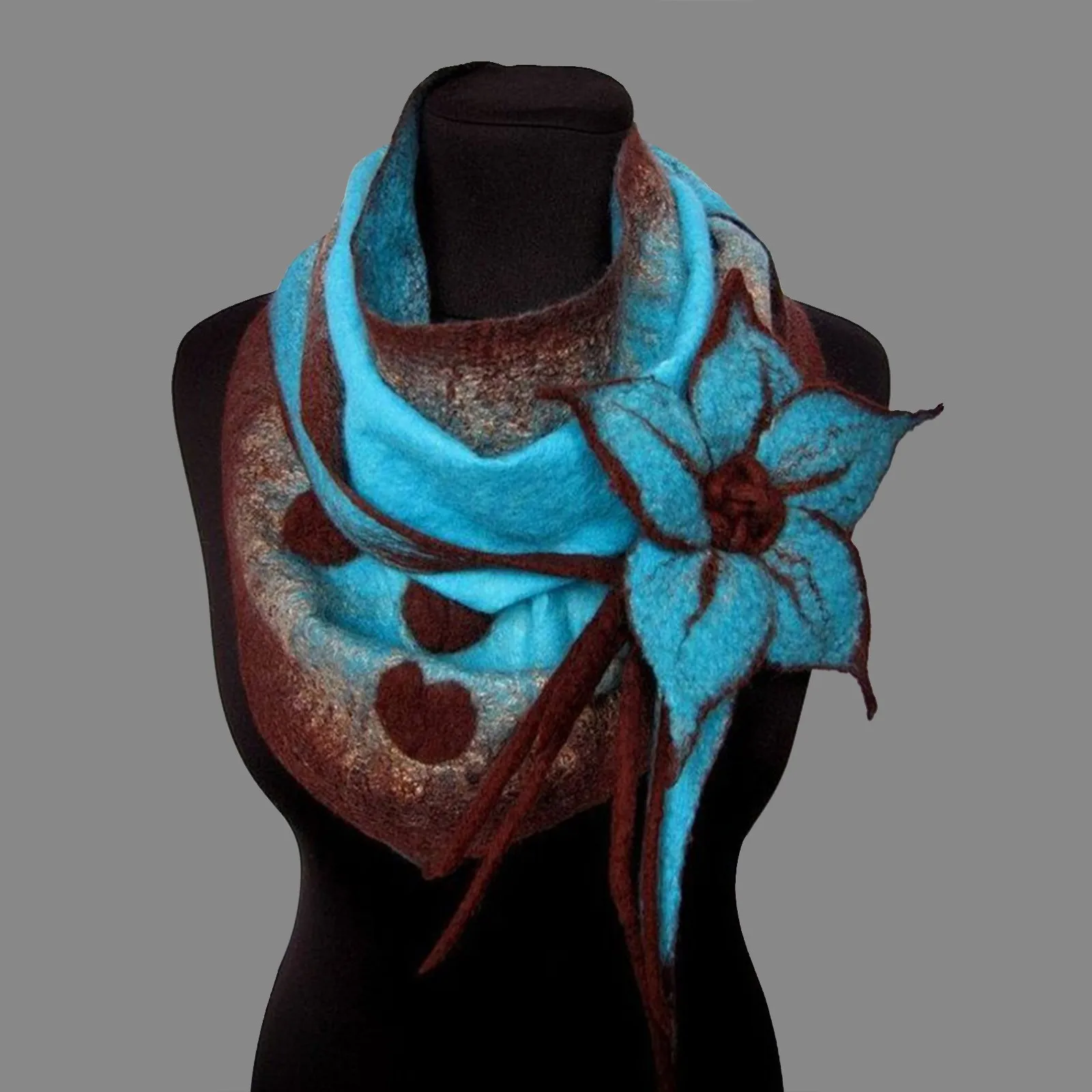 

Warm Casual Winter Women 1PC Scarves Soft Flower Wrap Shawls Scarf Light Purple Scarf Women Little Boy Hat And Scarf