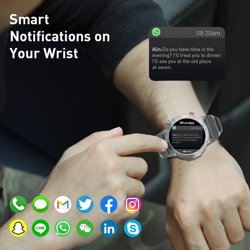 LEMFO LF26 MAX часы мужские Bluetooth-вызов смарт smart watch men пользовательский циферблат sports