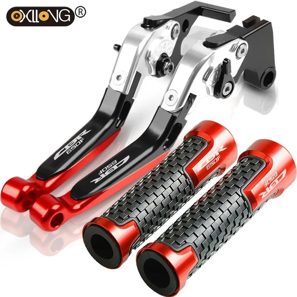 

Motorcycle Grips CBR650F Handle Grips Handlebar Brake Clutch Levers For Honda CBR650F CBR 650F 2014 2015 2016