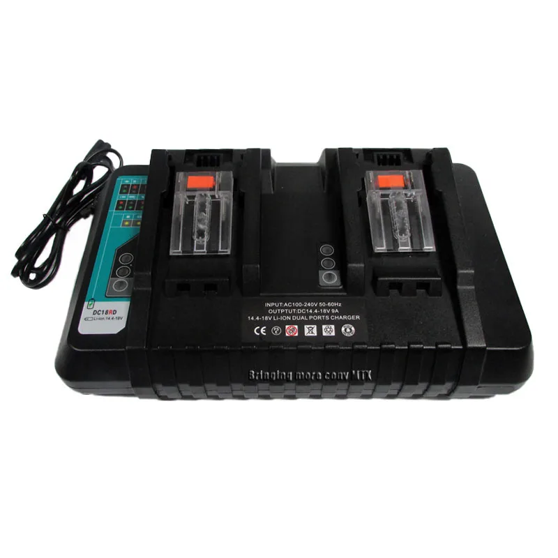 

Зарядное устройство 14,4 в 18 в для Makita BL1415 BL1815 BL1830 BL1850, аккумулятор для электроинструмента 9A и 4A, зарядный ток на ваш выбор